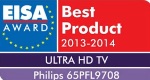 Лучший ULTRA HD телевизор 2013-2014 года по версии EISA